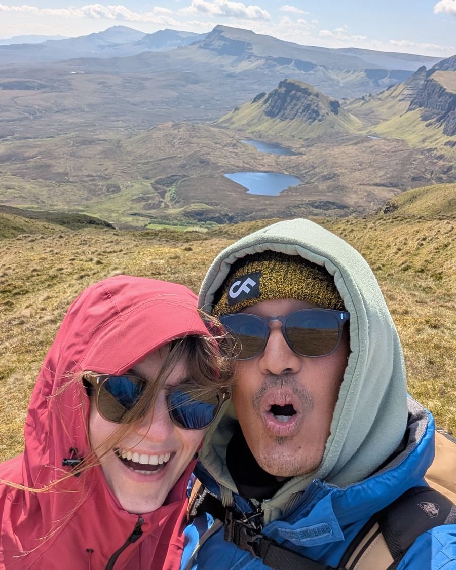 Vinh and Lina at the Quiraing, Isle of Skye